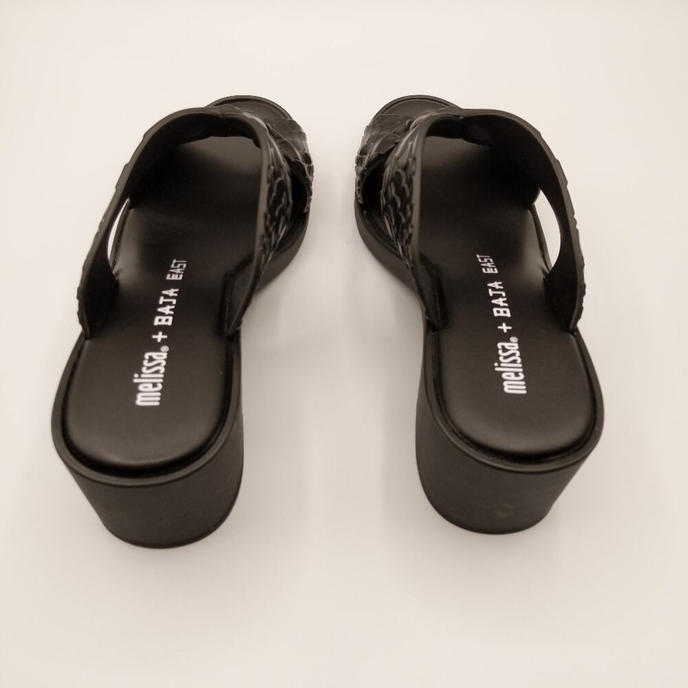 Baja East X Melissa Python Heel Open Toe Crisscro… - image 7